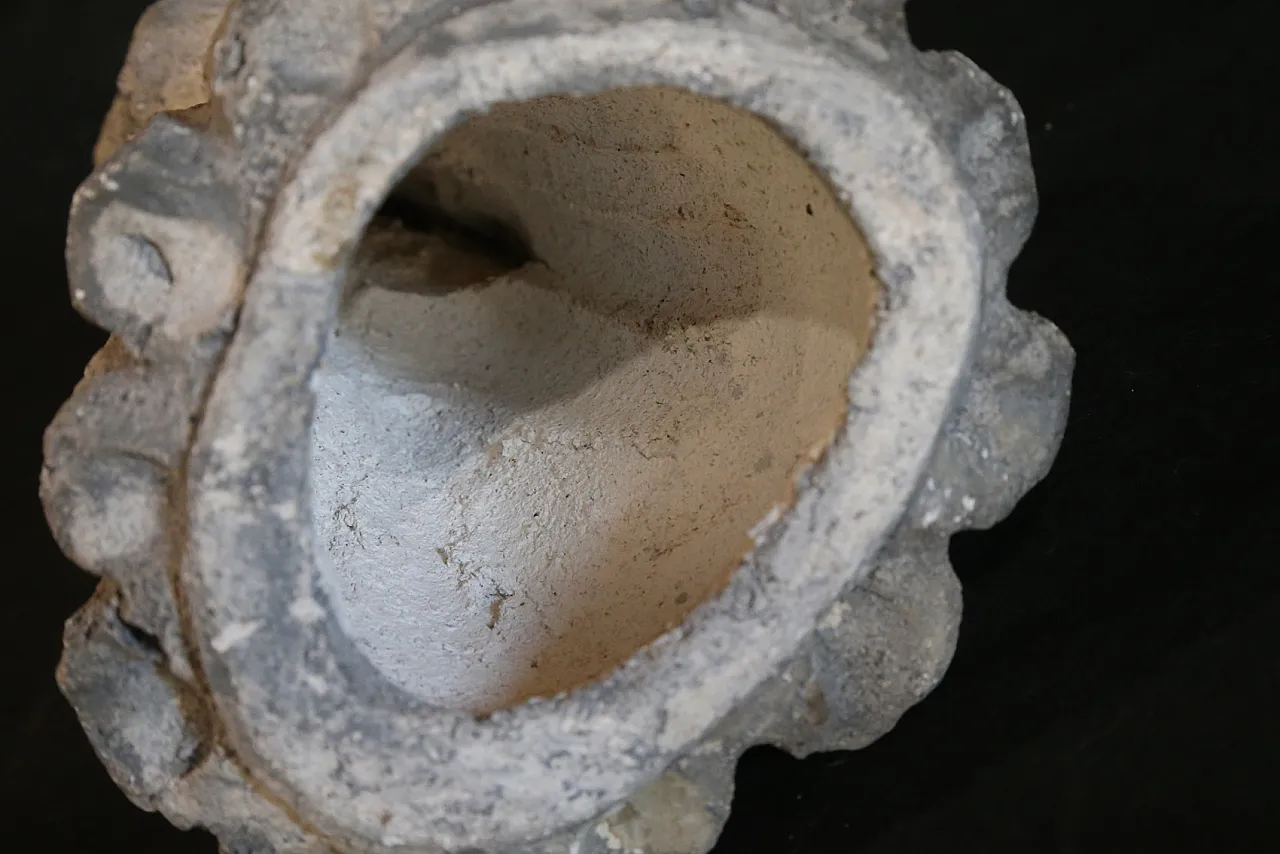 Oriental Japanese lady sculpture, ancient clay, early 20th century 3