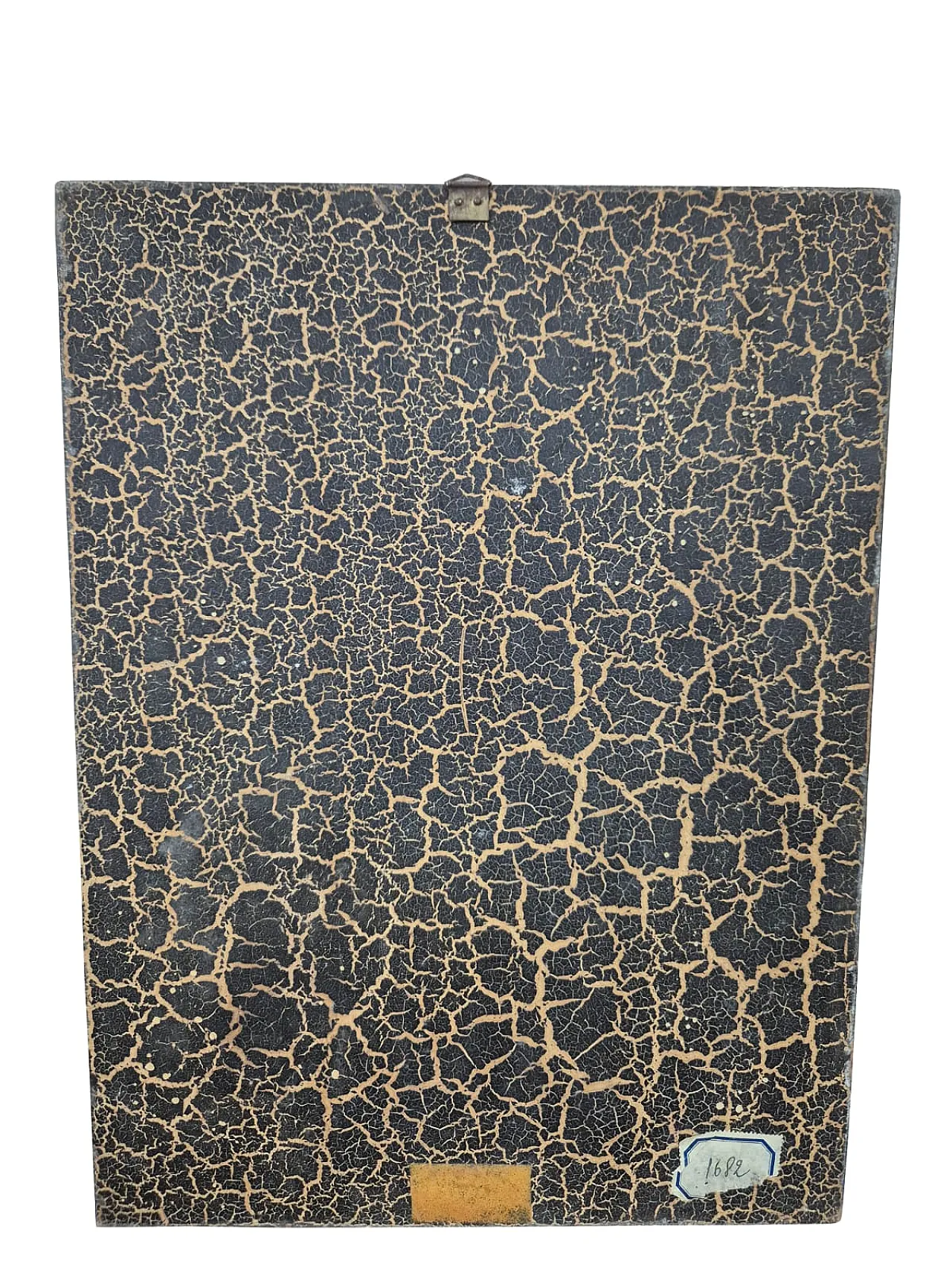 Icona sacra Madonna col Bambino in metallo sbalzato e inserti ceramici 4