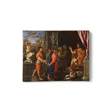 Italian painting the martyrdom of the four Saints, 17th century
