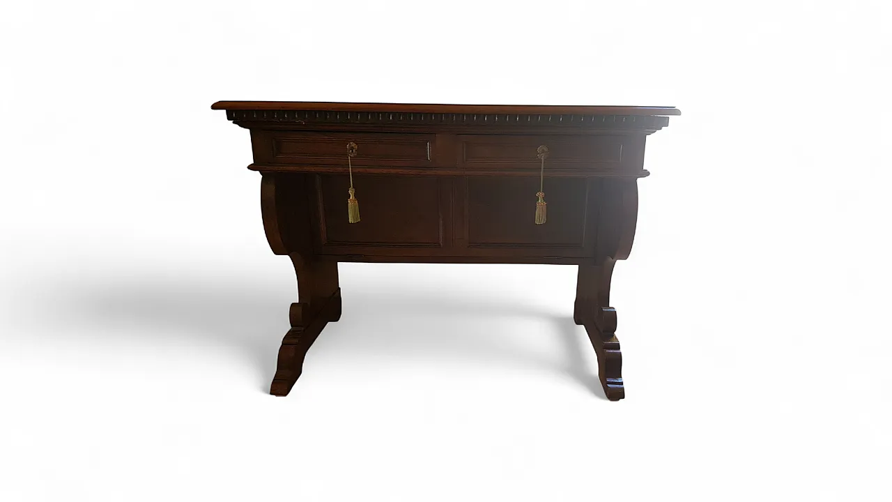Fratina desk in walnut with secret compartment, late 19th century 12