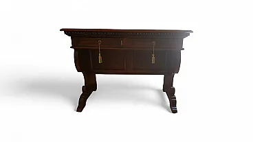 Fratina desk in walnut with secret compartment, late 19th century