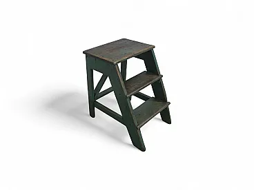 Ladder stool in fir wood 1960