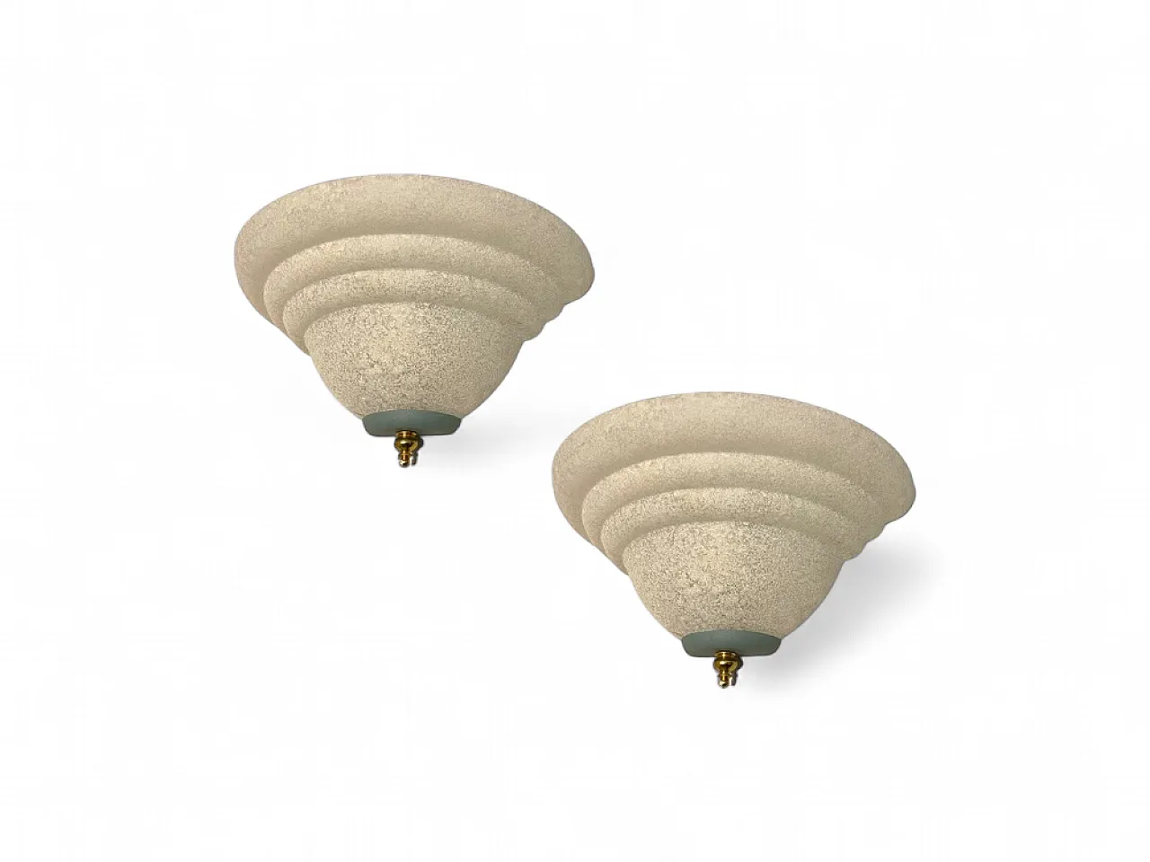 Pair of Murano glass wall lights, 1980s 8