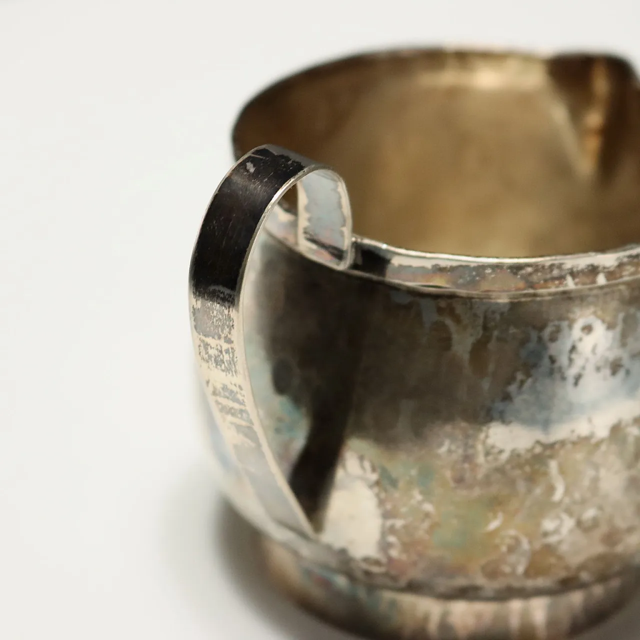 Brocca per il latte in argento forgiato a mano, '900 4