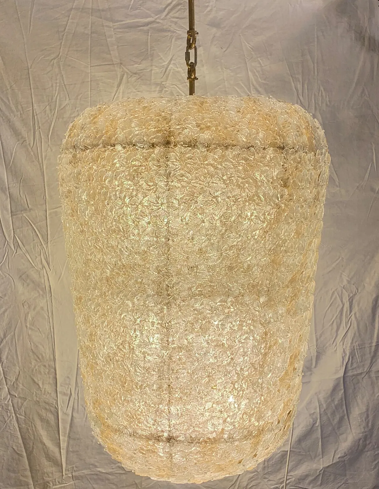 Lampadario in vetro Murano di Enrico Neri, fine '900 1