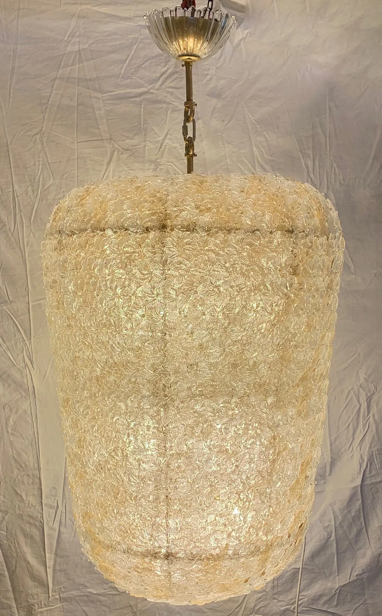 Lampadario in vetro Murano di Enrico Neri, fine '900 2