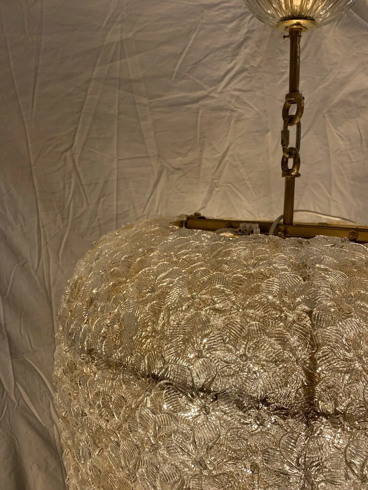 Lampadario in vetro Murano di Enrico Neri, fine '900 5