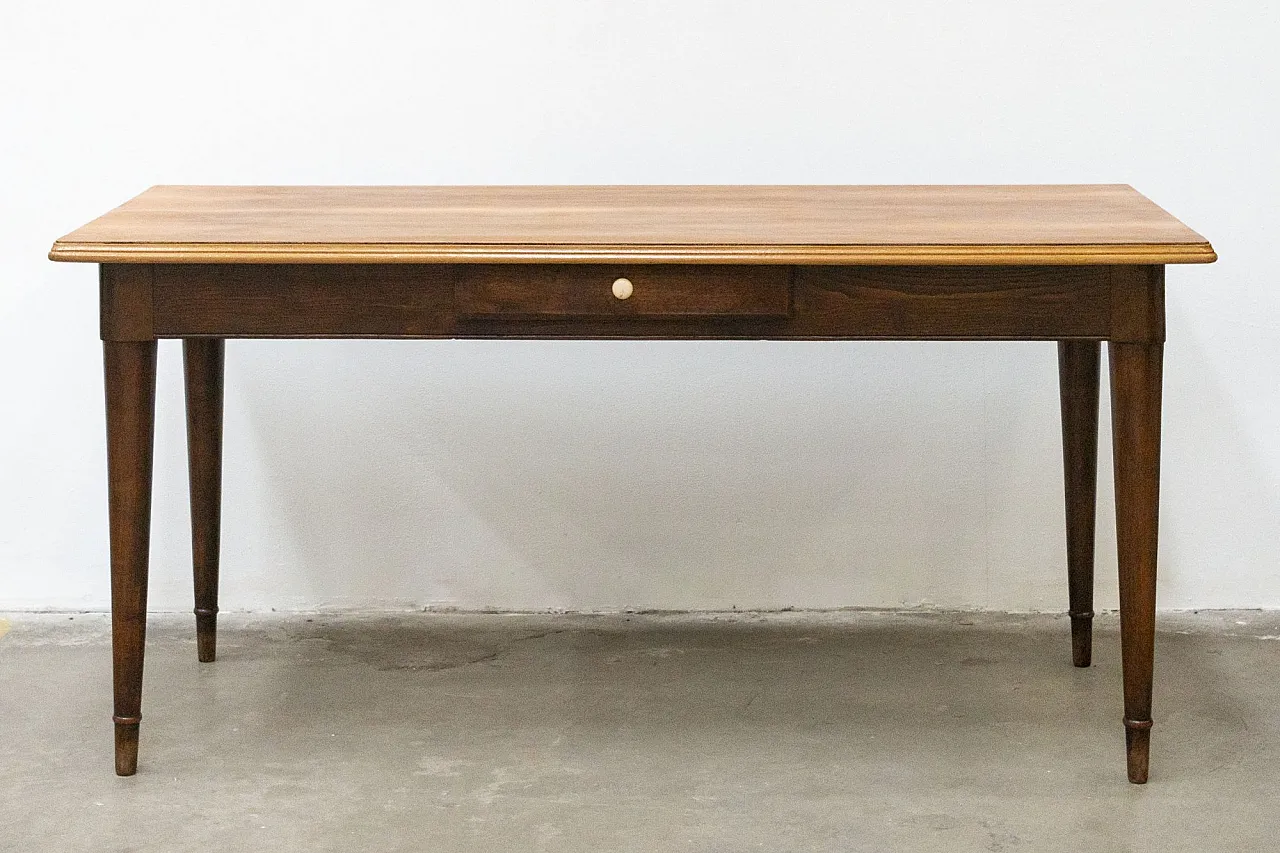 Tavolo da pranzo in legno, anni '70 1