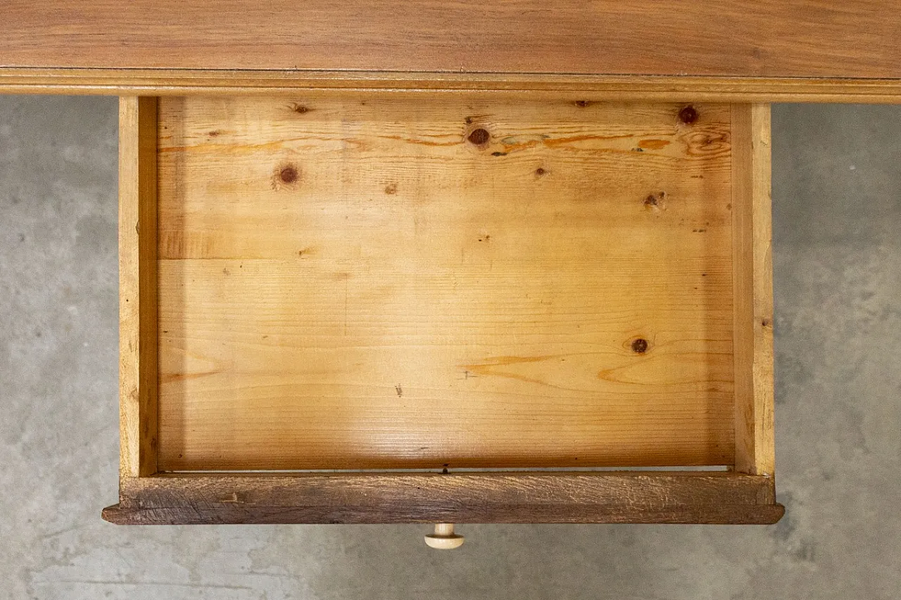 Tavolo da pranzo in legno, anni '70 5