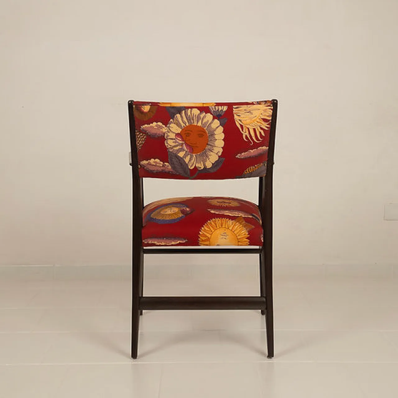 Sedia 110 di Gio Ponti e Fornasetti per Cassina, anni '50 10