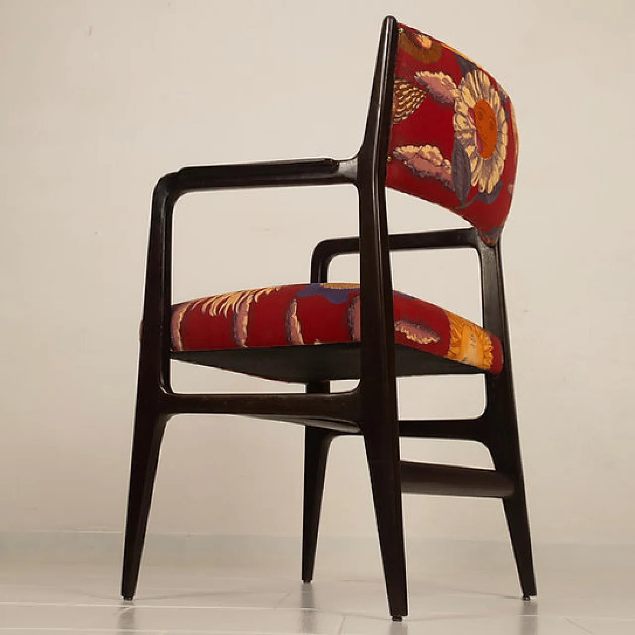 Sedia 110 di Gio Ponti e Fornasetti per Cassina, anni '50 11