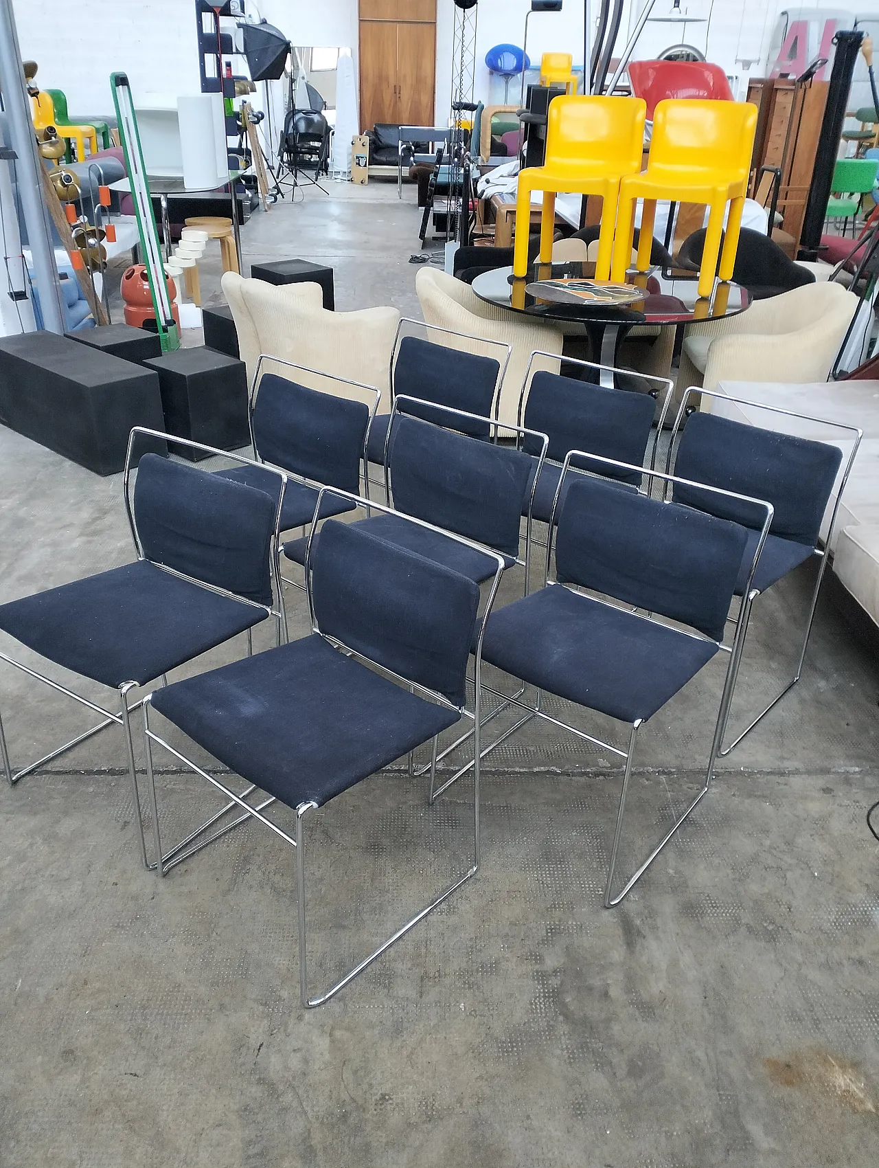 Set of 4 Tulu' chairs by K.Takahama for Simon Gavina 70's, Italy 14