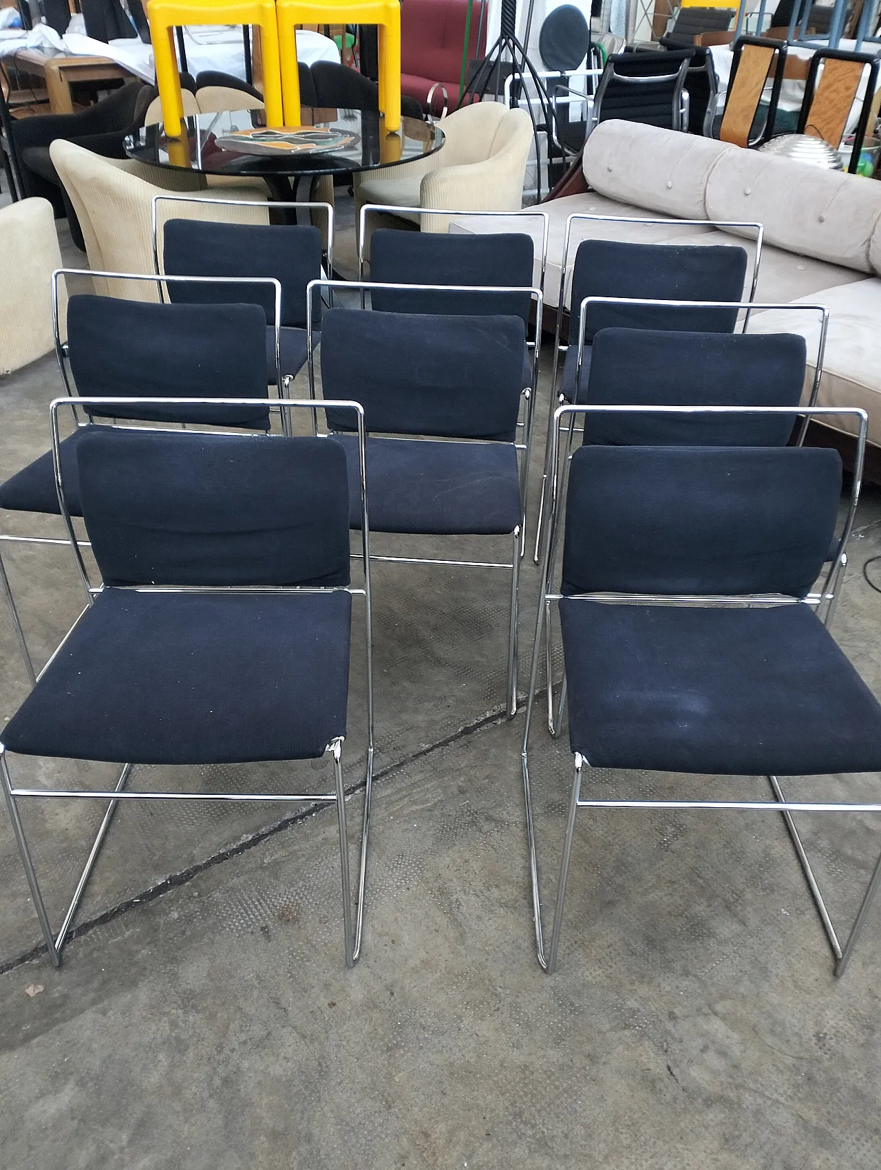 Set of 4 Tulu' chairs by K.Takahama for Simon Gavina 70's, Italy 15