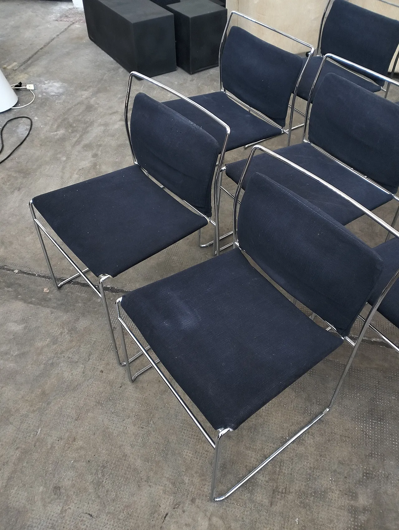 Set of 4 Tulu' chairs by K.Takahama for Simon Gavina 70's, Italy 16