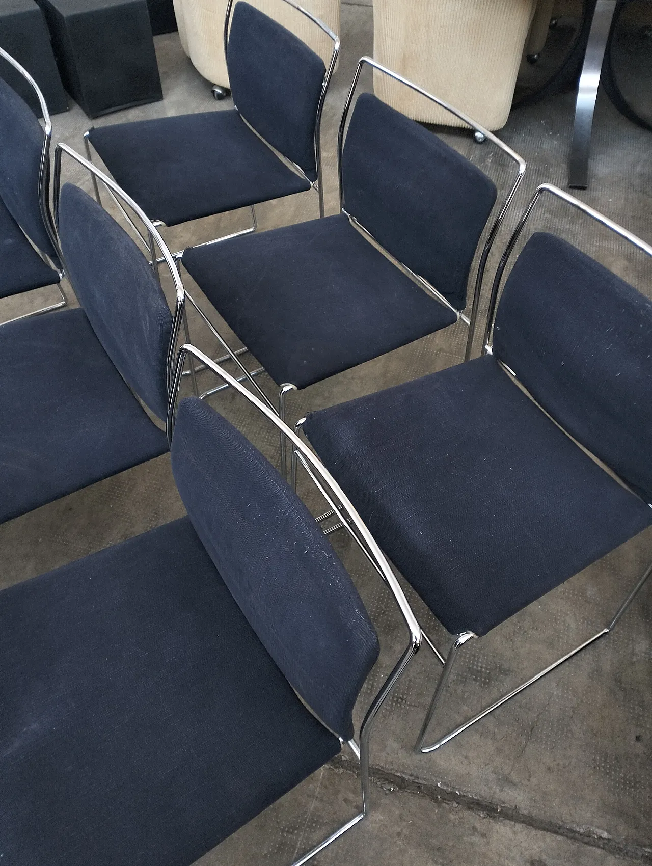 Set of 4 Tulu' chairs by K.Takahama for Simon Gavina 70's, Italy 18
