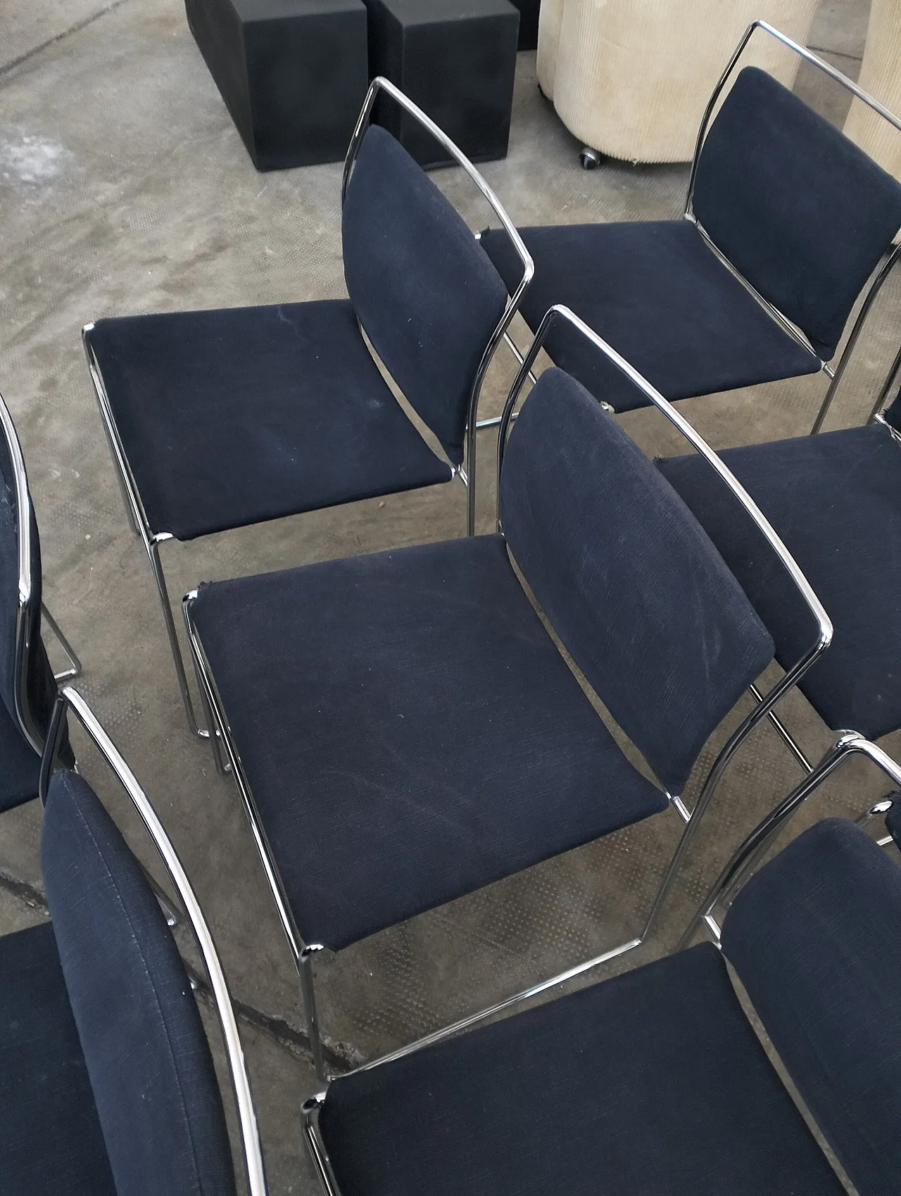 Set of 4 Tulu' chairs by K.Takahama for Simon Gavina 70's, Italy 19