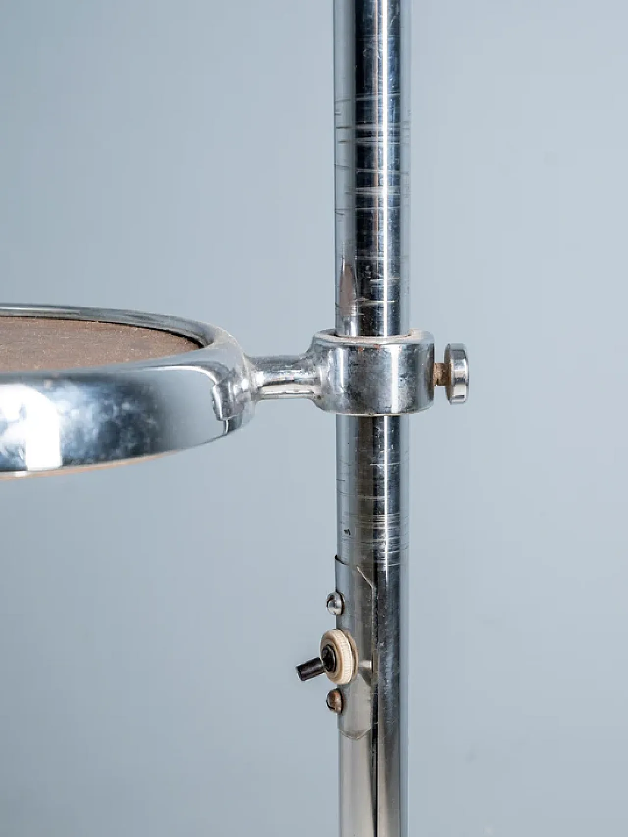 Lampada da terra cromata regolabile, anni '30 5