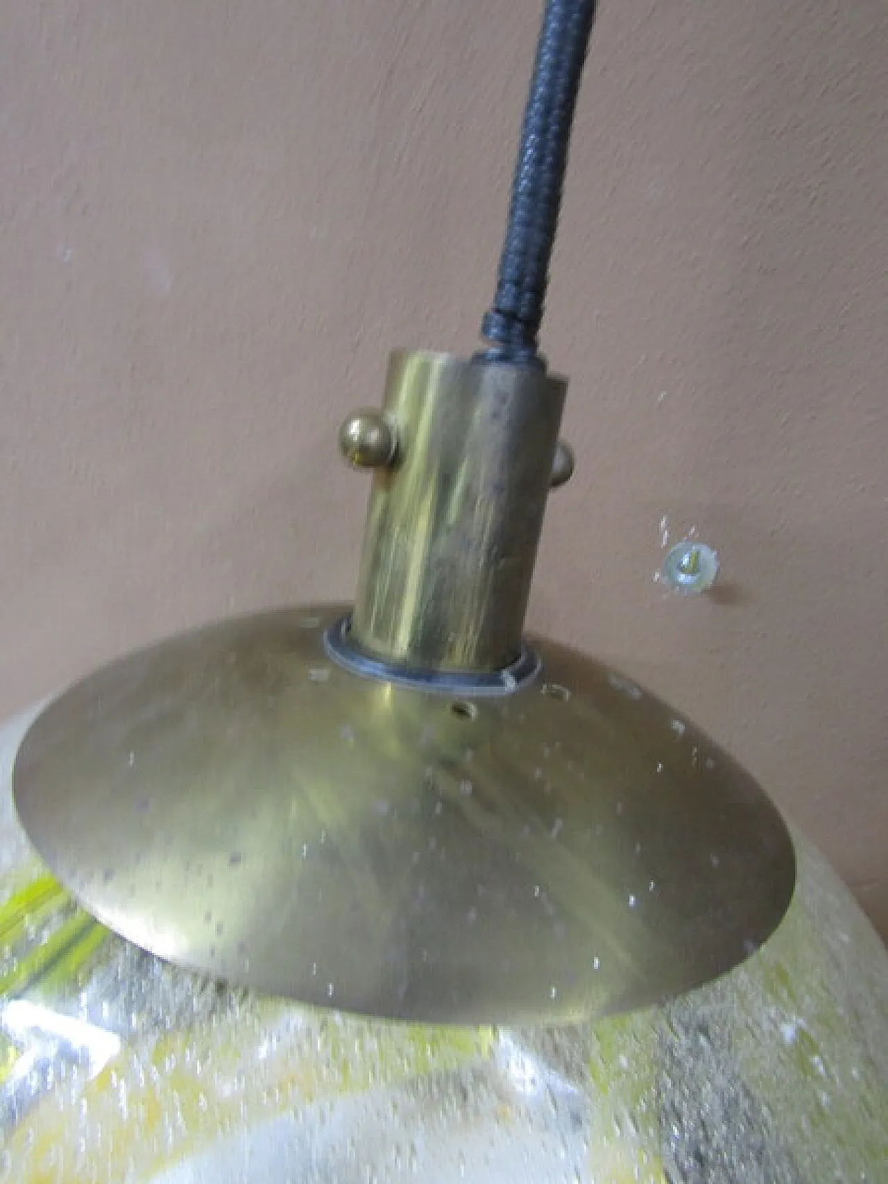 Sphere chandelier in Murano glass by Mazzega, 1970s 3