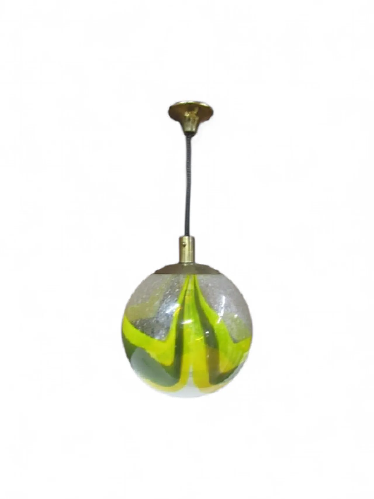 Sphere chandelier in Murano glass by Mazzega, 1970s 8
