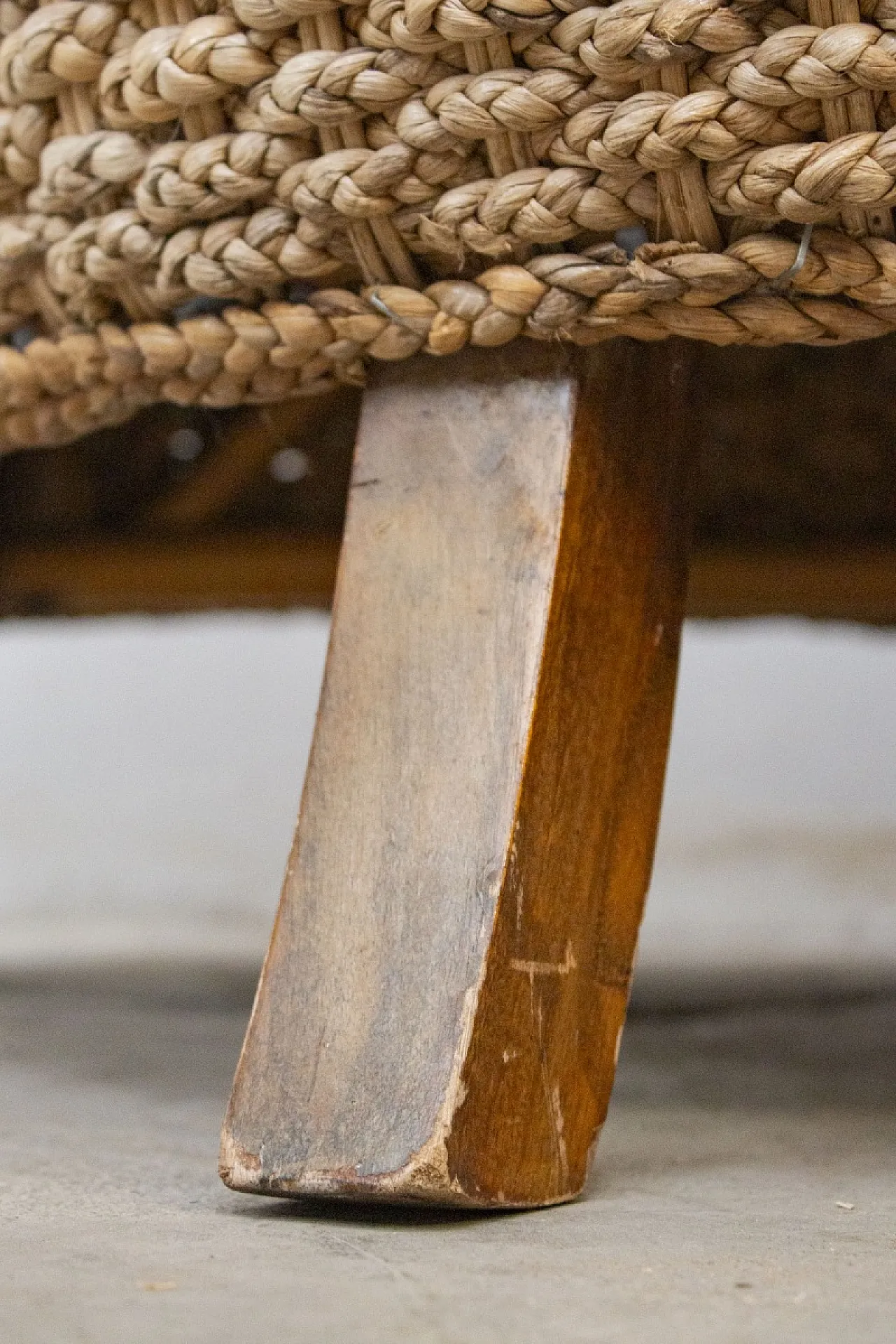 Salotto da giardino intrecciato in banano, '900 15