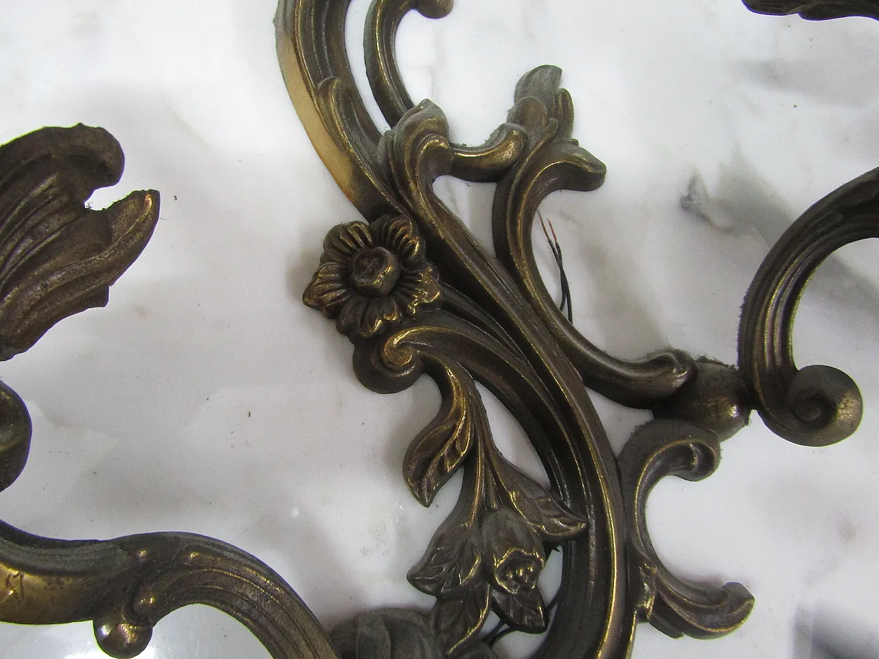 Trio of brass appliques, 50s 3