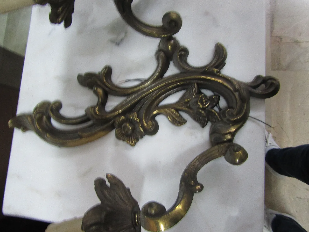 Trio of brass appliques, 50s 5