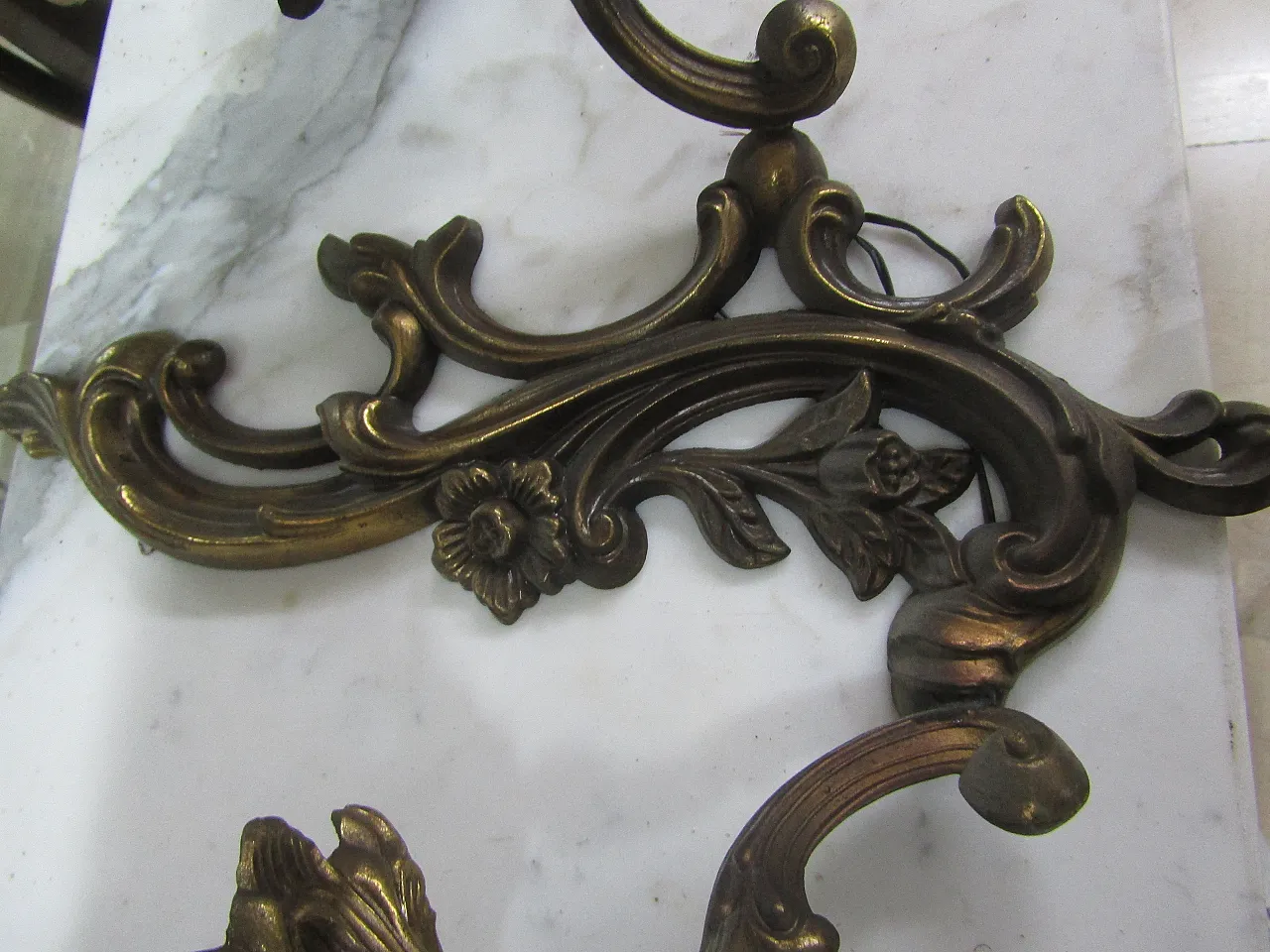 Trio of brass appliques, 50s 6