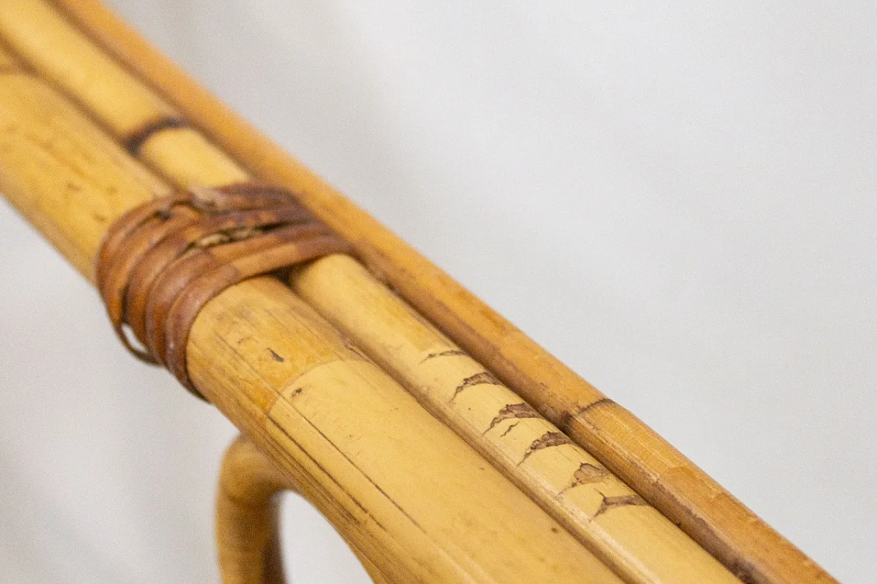 Poltrona da giardino in bambù, anni '70 10