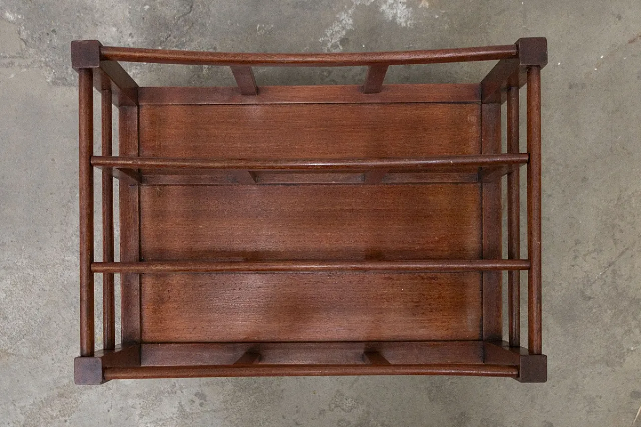 Mahogany magazine rack, 20th century 2