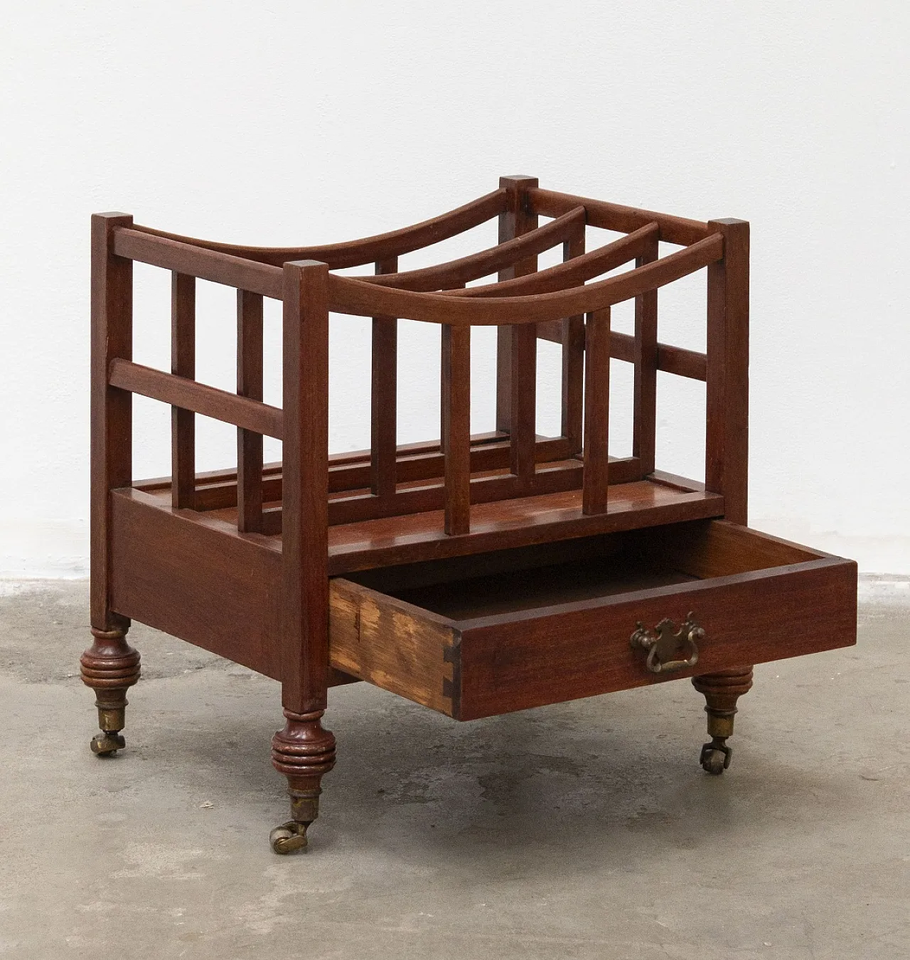 Mahogany magazine rack, 20th century 5