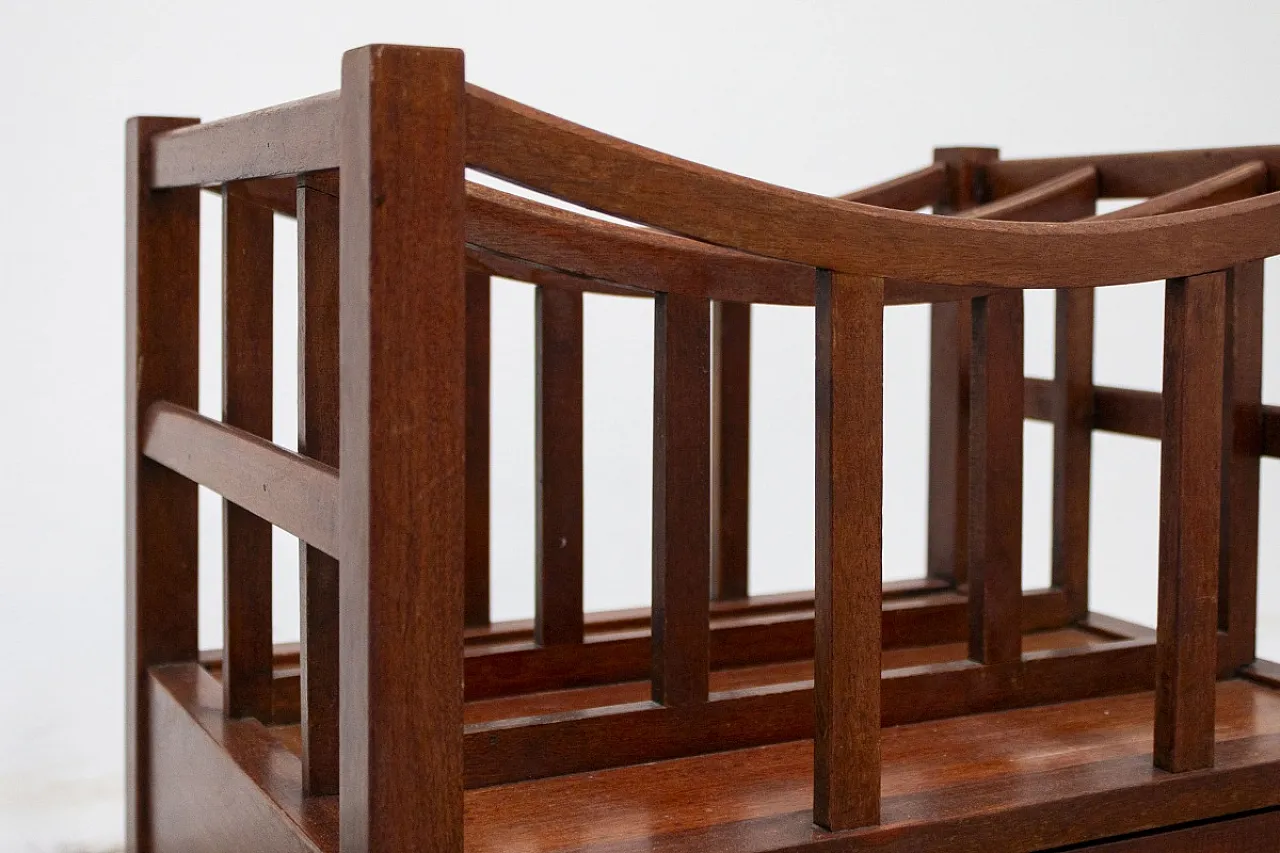 Mahogany magazine rack, 20th century 6