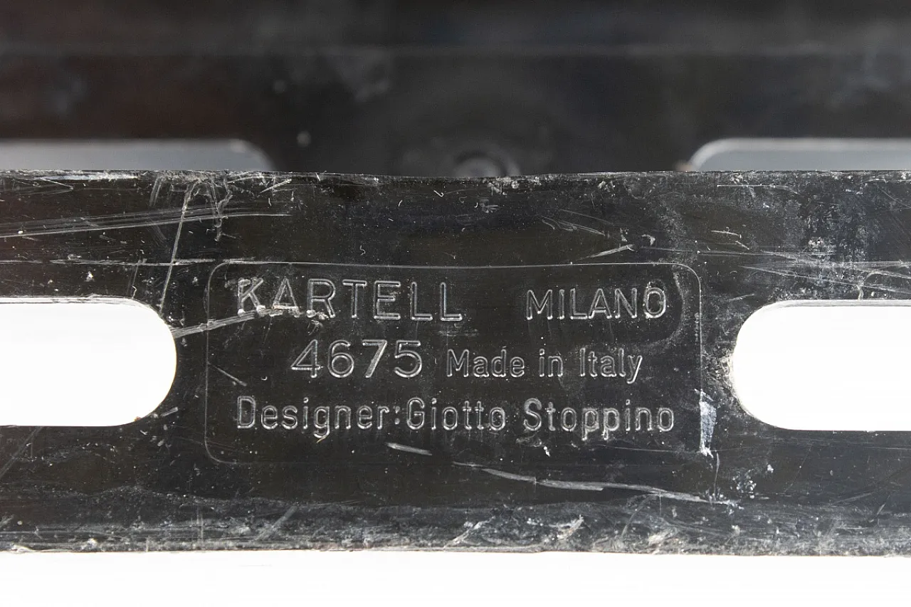 6-pocket magazine rack by Giotto Stoppino for Kartell, 1970s 3