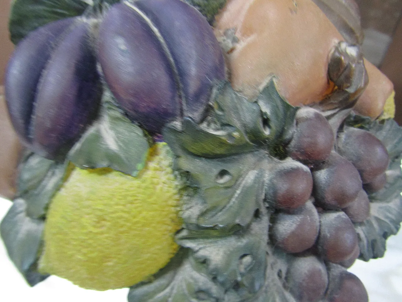 Table lamp in bohemian crystal and resin lampshade, 90s 6