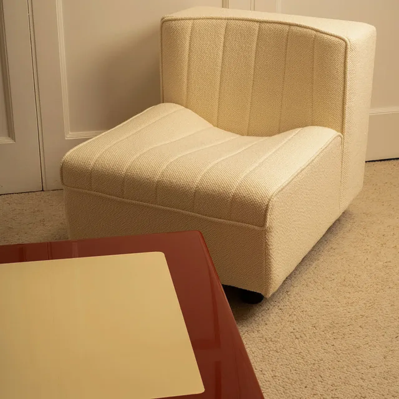 Coppia di poltrone di Tito Agnoli, anni '70 7