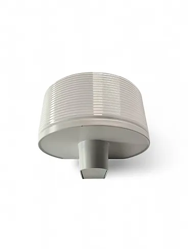 Lampada da parete in metallo e vetro di Murano di Leucos, anni '80