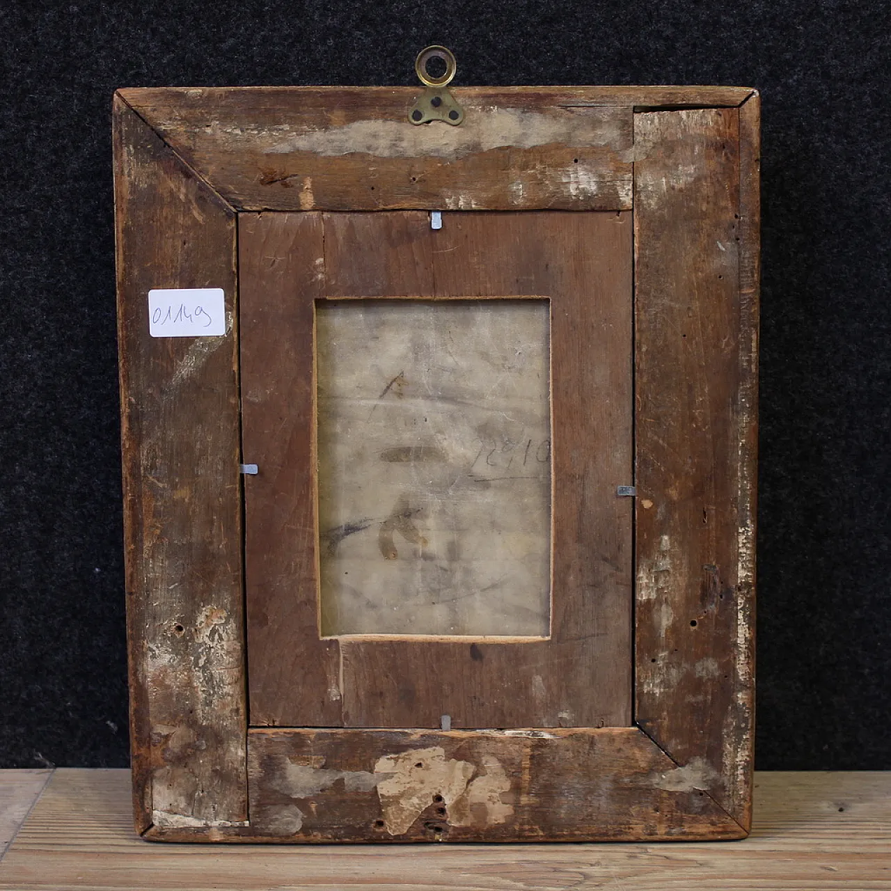 Ritratto di nobiluomo, dipinto ad olio su marmo, '600 9