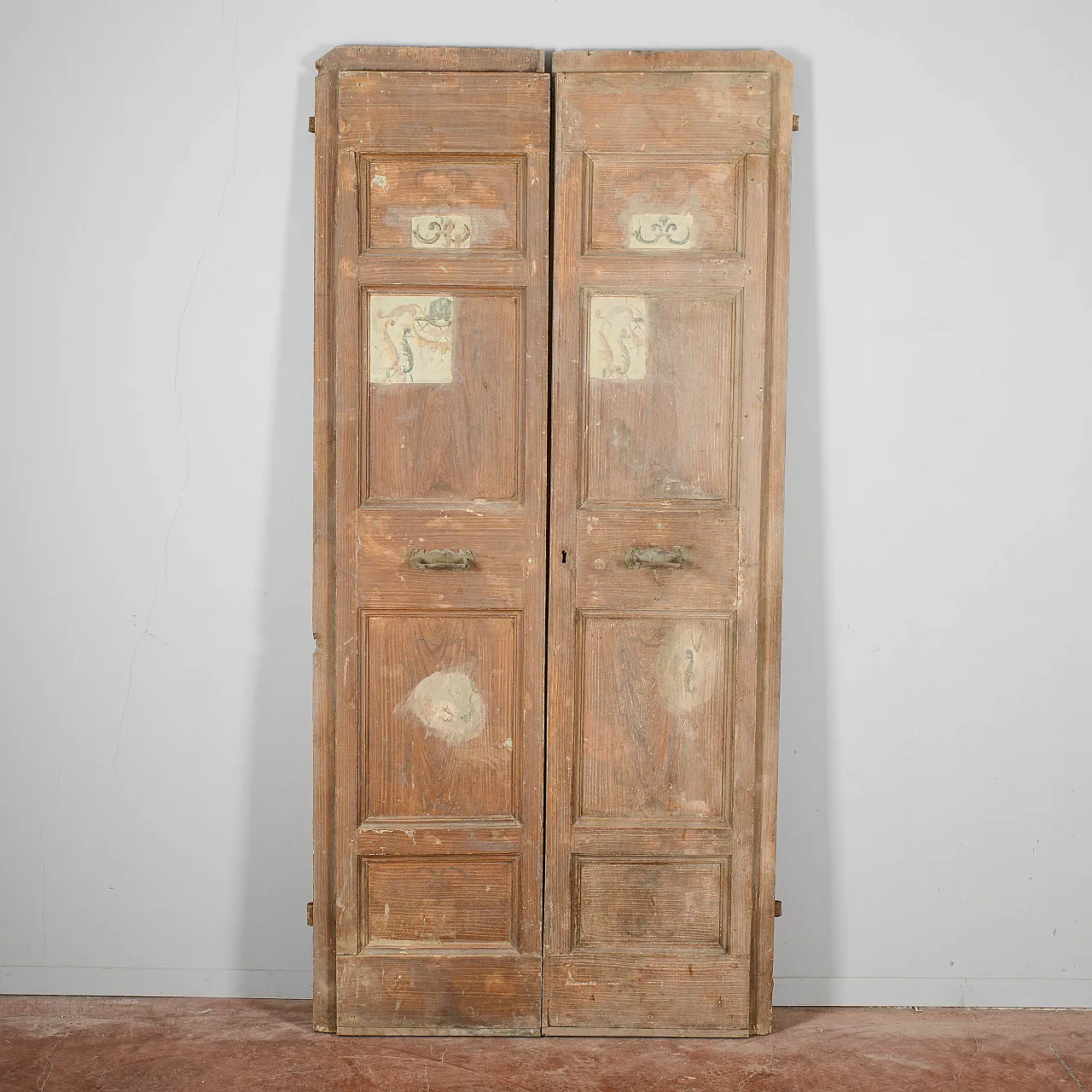 Porta in legno laccato e metallo, '700 1