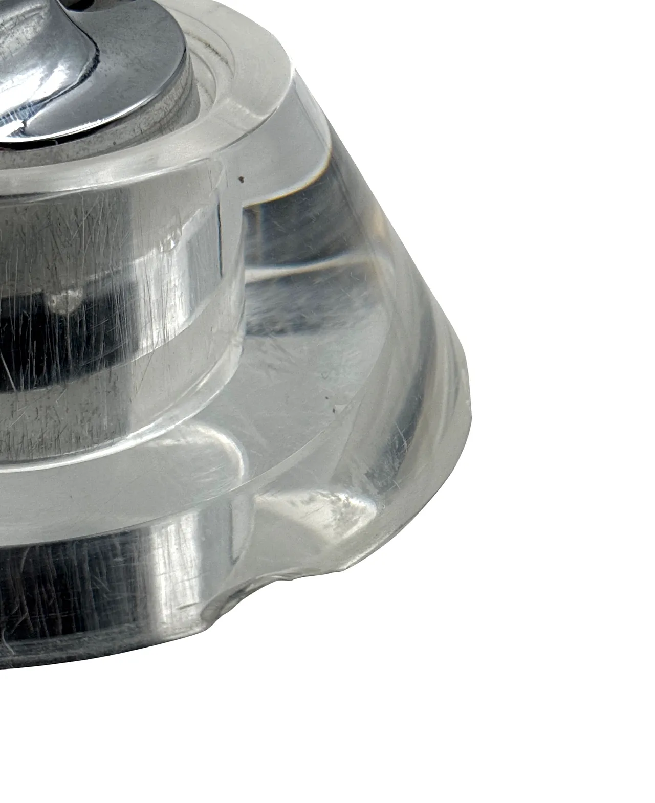 Space age lucite conical smoking set, Italy 1970 13