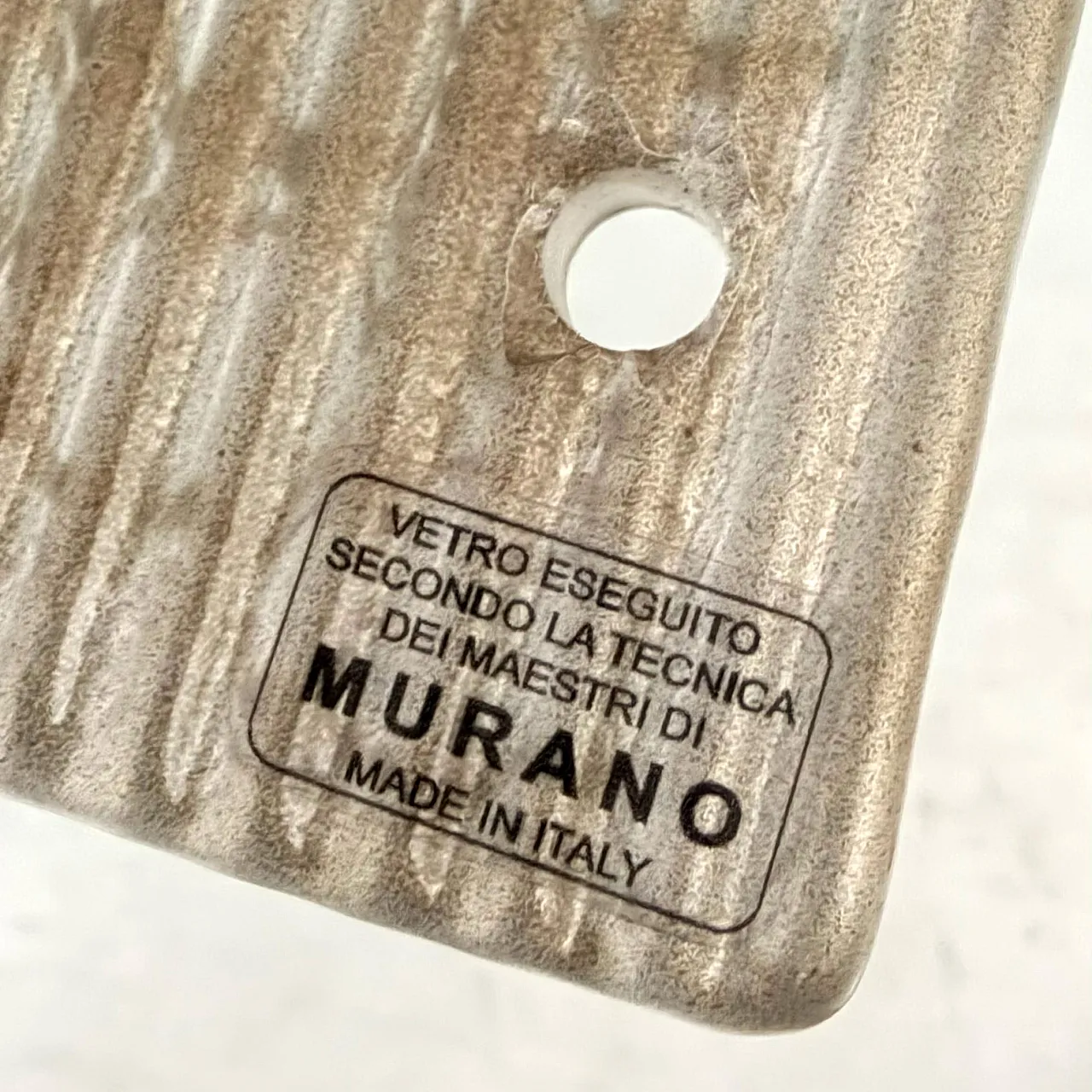 Coppia di applique in ottone e vetro di Murano, '900 11