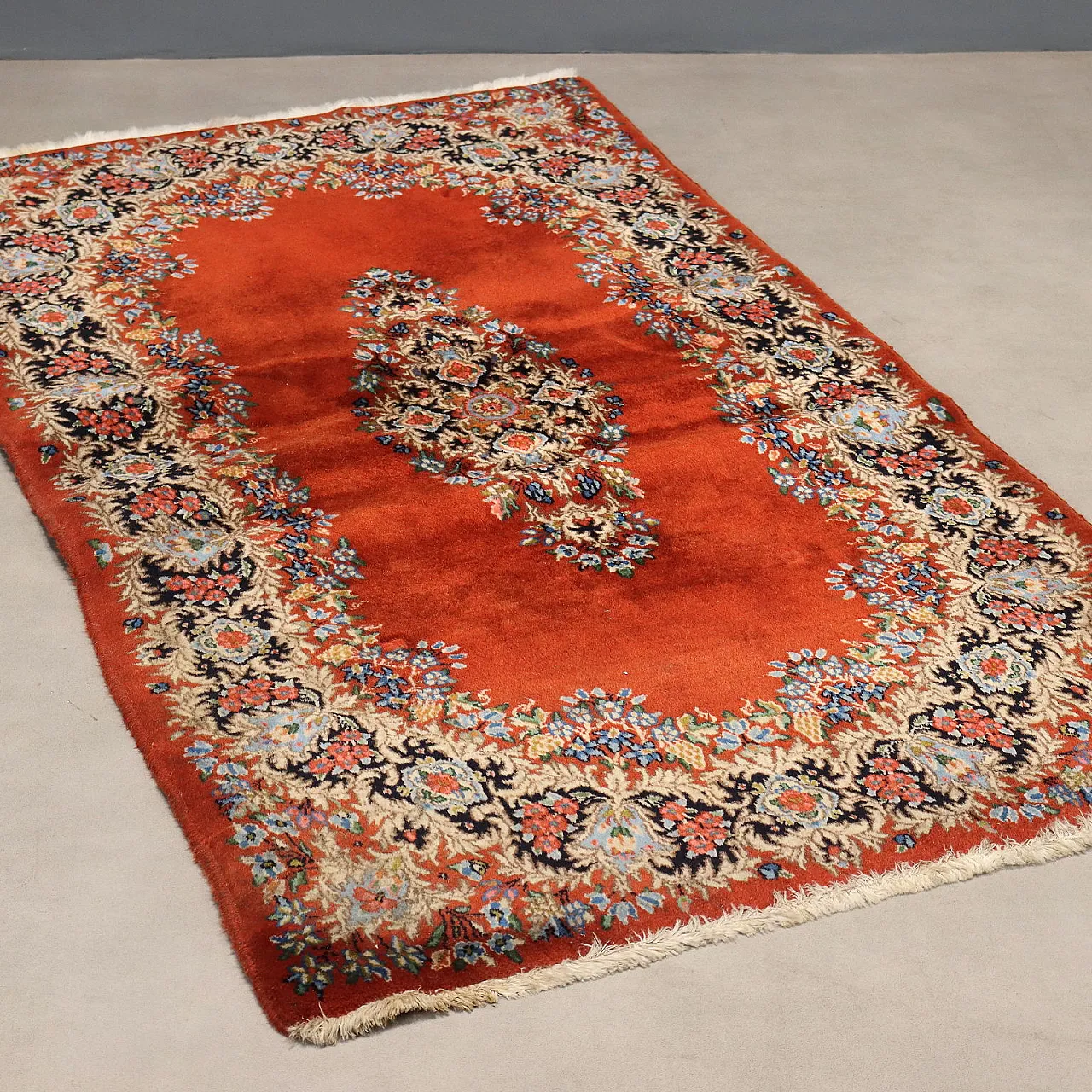 Tappeto Tabriz in cotone e lana, nodo fine, realizzato a mano, '900 1