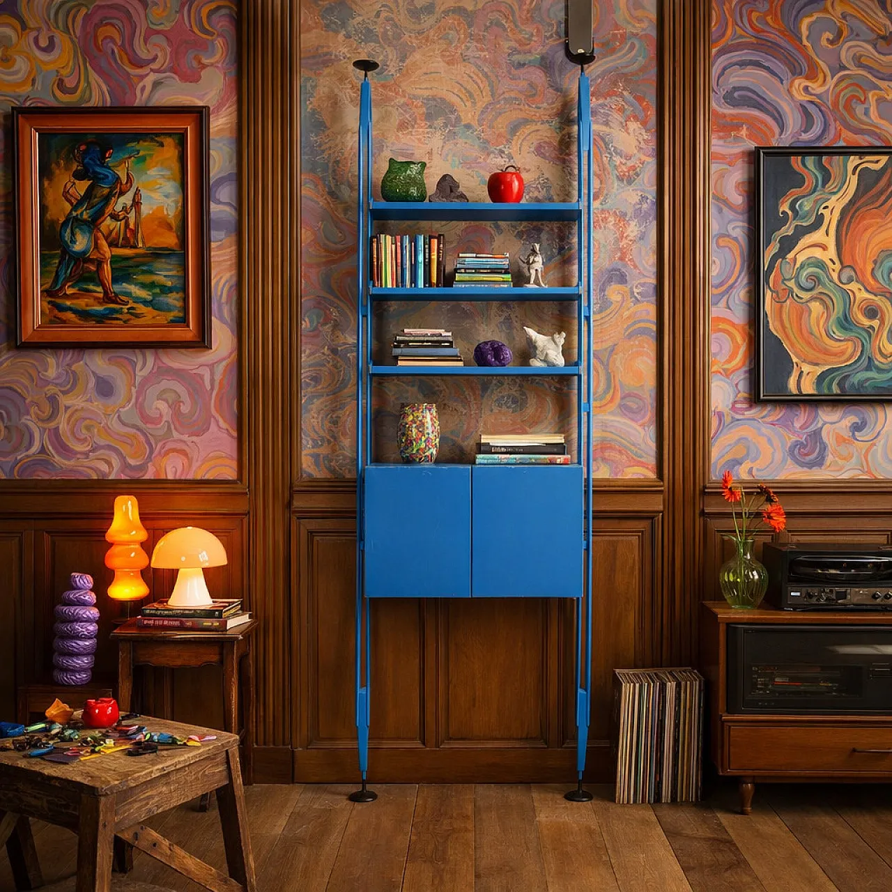 Libreria nello stile di Franco Albini, '900 2