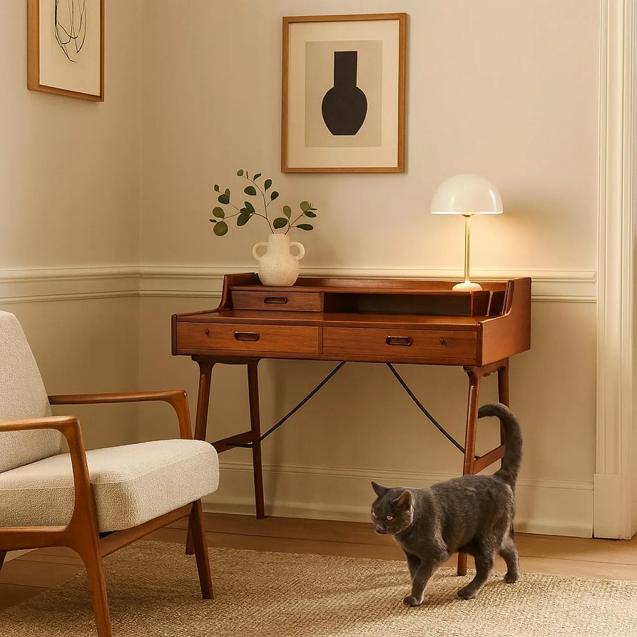 Scrittoio di Svend Åge Madsen per Sigurd Hansen, anni '60 2