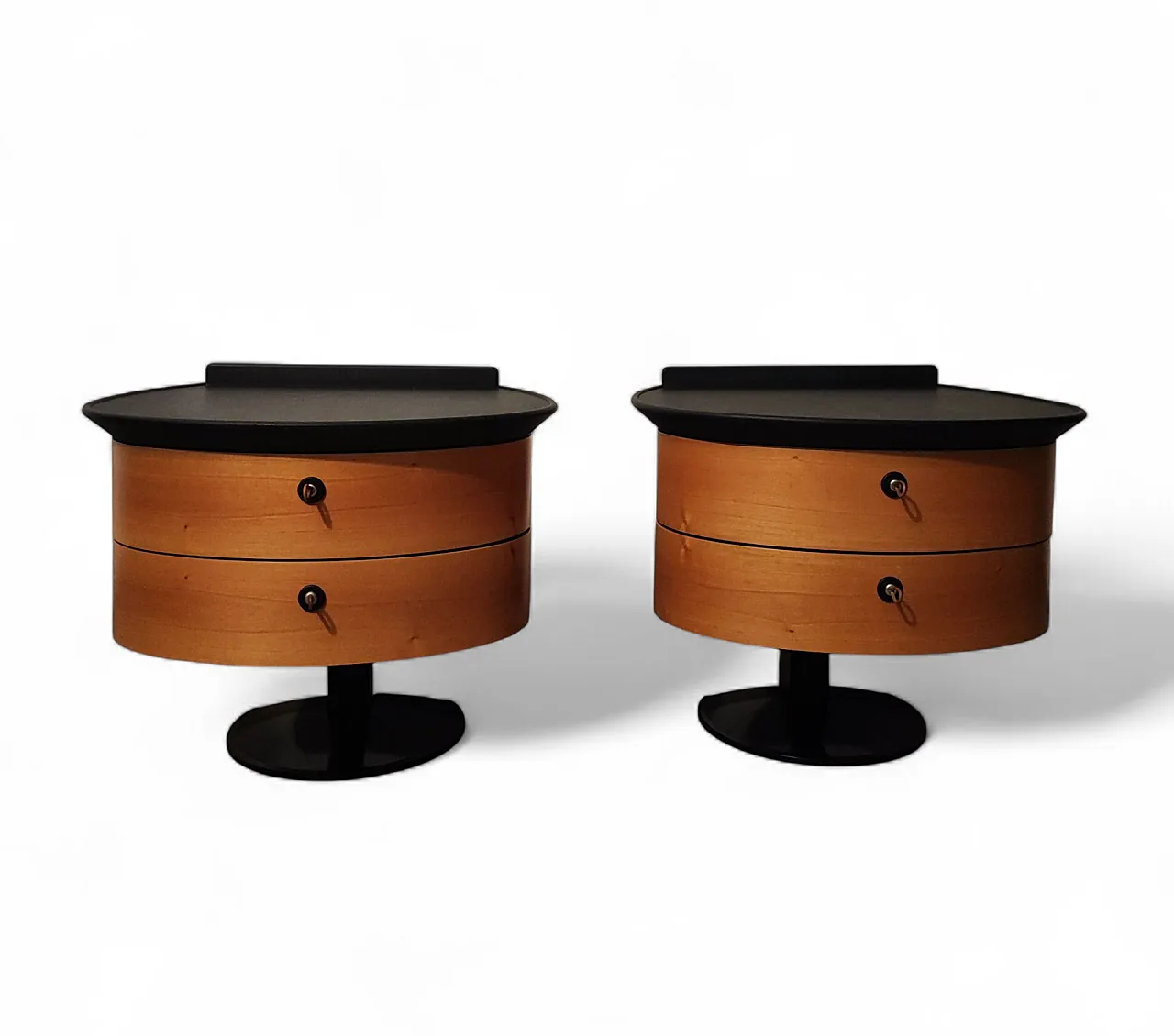 Pair of Italian postmodern bedside tables by EmmeBi, 80/90s 13
