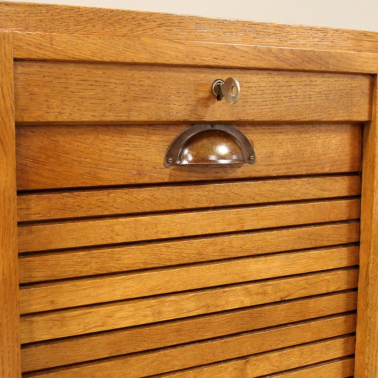 Classificatore serranda schedario archivio in rovere, primo '900 9