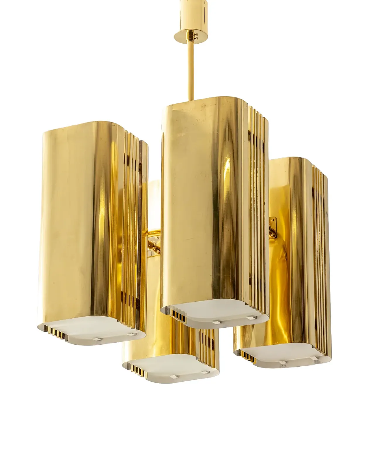 Brutalist chandelier, 1970s 1