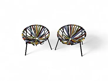Pair of Lastika armchairs by Velichko Velikov for Lago, 2000s