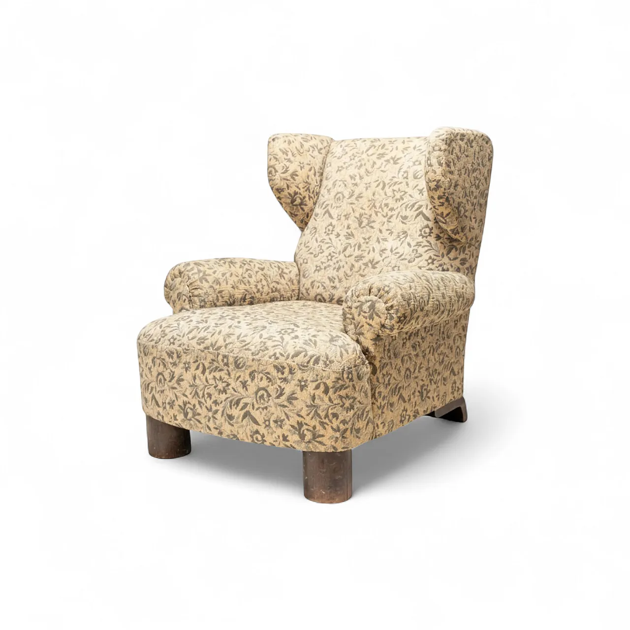 Poltrona Art Déco con schienale ad ali, anni '30 6