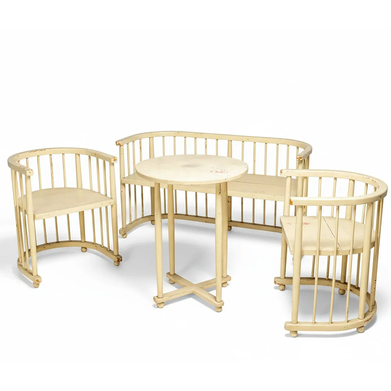 Gruppo di sedute Jugendstil di Josef Hoffmann, inizio '900 1
