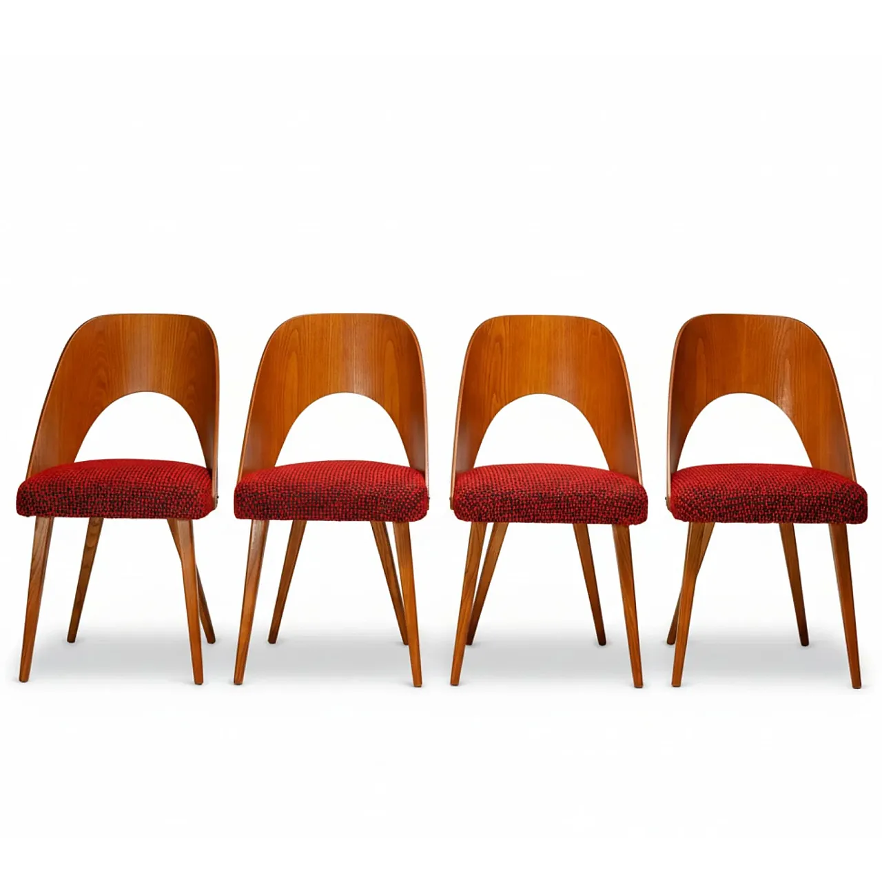 4 sedie da pranzo Antonín Šuman, anni '60 1