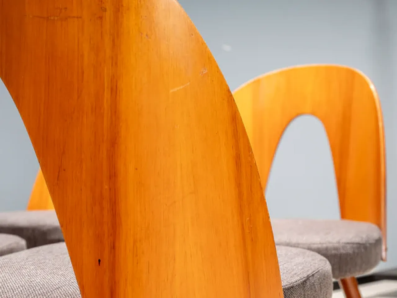 4 sedie da pranzo Antonín Šuman, anni '60 5